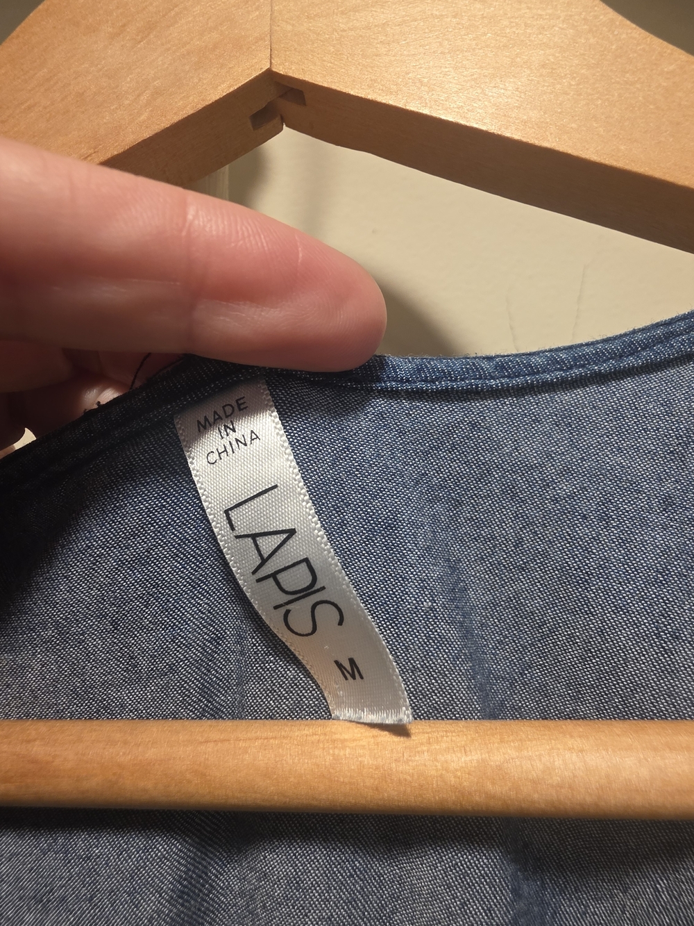 Anthropologie LAPIS Tiered Denim Maxi Dress - Picture 3 of 7